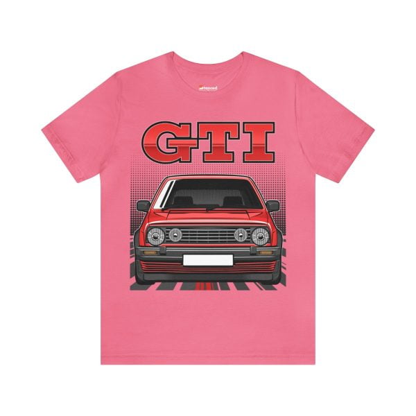 Volkswagen Golf Mk2 GTI T-shirt - Unisex Crewneck (Red Print)