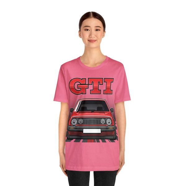 Volkswagen Golf Mk2 GTI T-shirt - Unisex Crewneck (Red Print)
