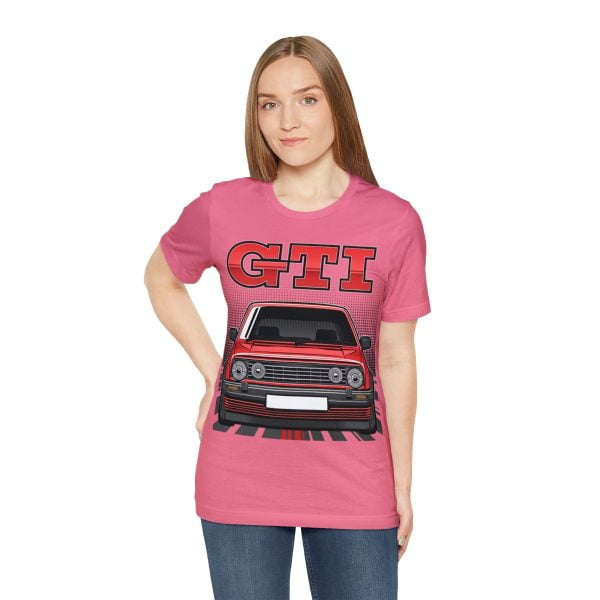 Volkswagen Golf Mk2 GTI T-shirt - Unisex Crewneck (Red Print)
