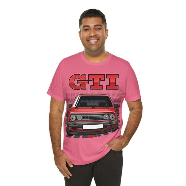 Volkswagen Golf Mk2 GTI T-shirt - Unisex Crewneck (Red Print)