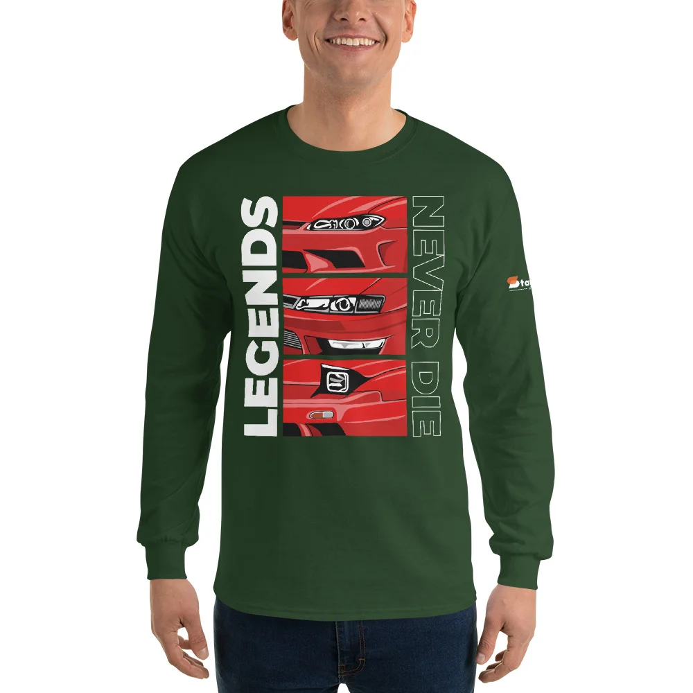 Nissan Silvia 240sx s13 s14 s15 Men’s Long Sleeve Shirt - Image 33