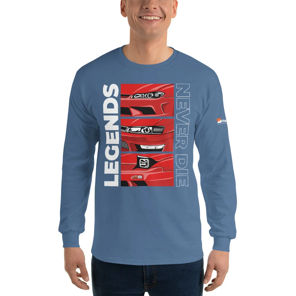 Nissan Silvia 240sx s13 s14 s15 Men’s Long Sleeve Shirt - Image 63
