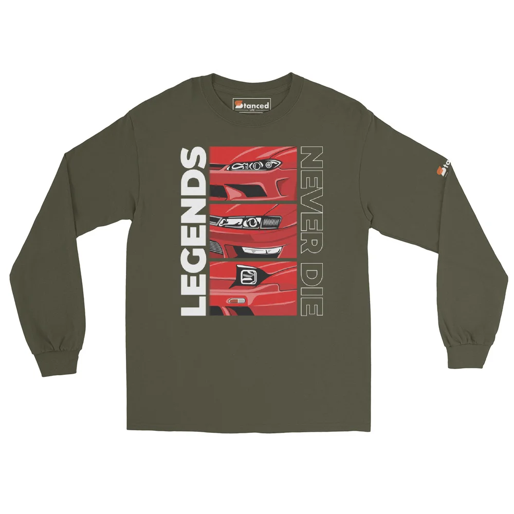 Nissan Silvia 240sx s13 s14 s15 Men’s Long Sleeve Shirt - Image 51
