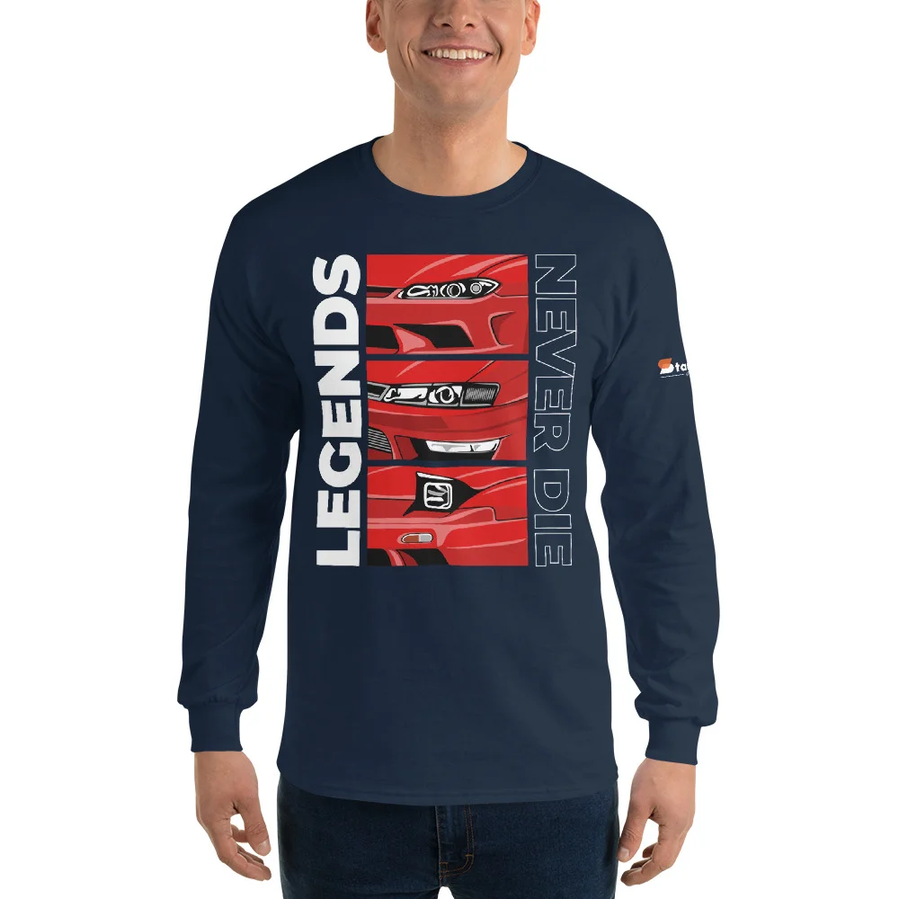 Nissan Silvia 240sx s13 s14 s15 Men’s Long Sleeve Shirt - Image 23