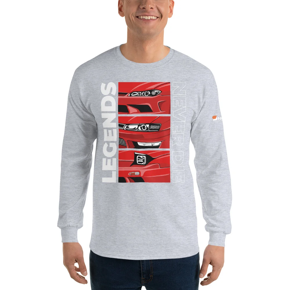 Nissan Silvia 240sx s13 s14 s15 Men’s Long Sleeve Shirt - Image 68