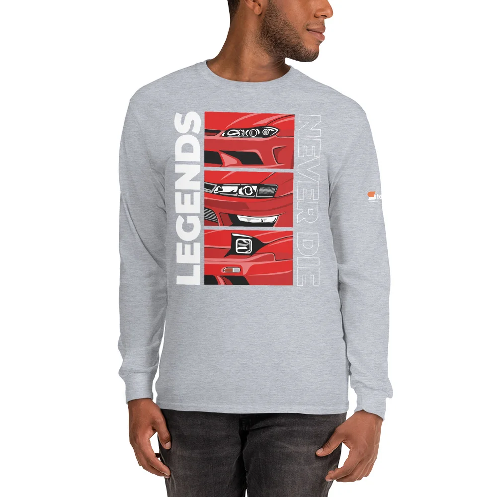 Nissan Silvia 240sx s13 s14 s15 Men’s Long Sleeve Shirt - Image 69