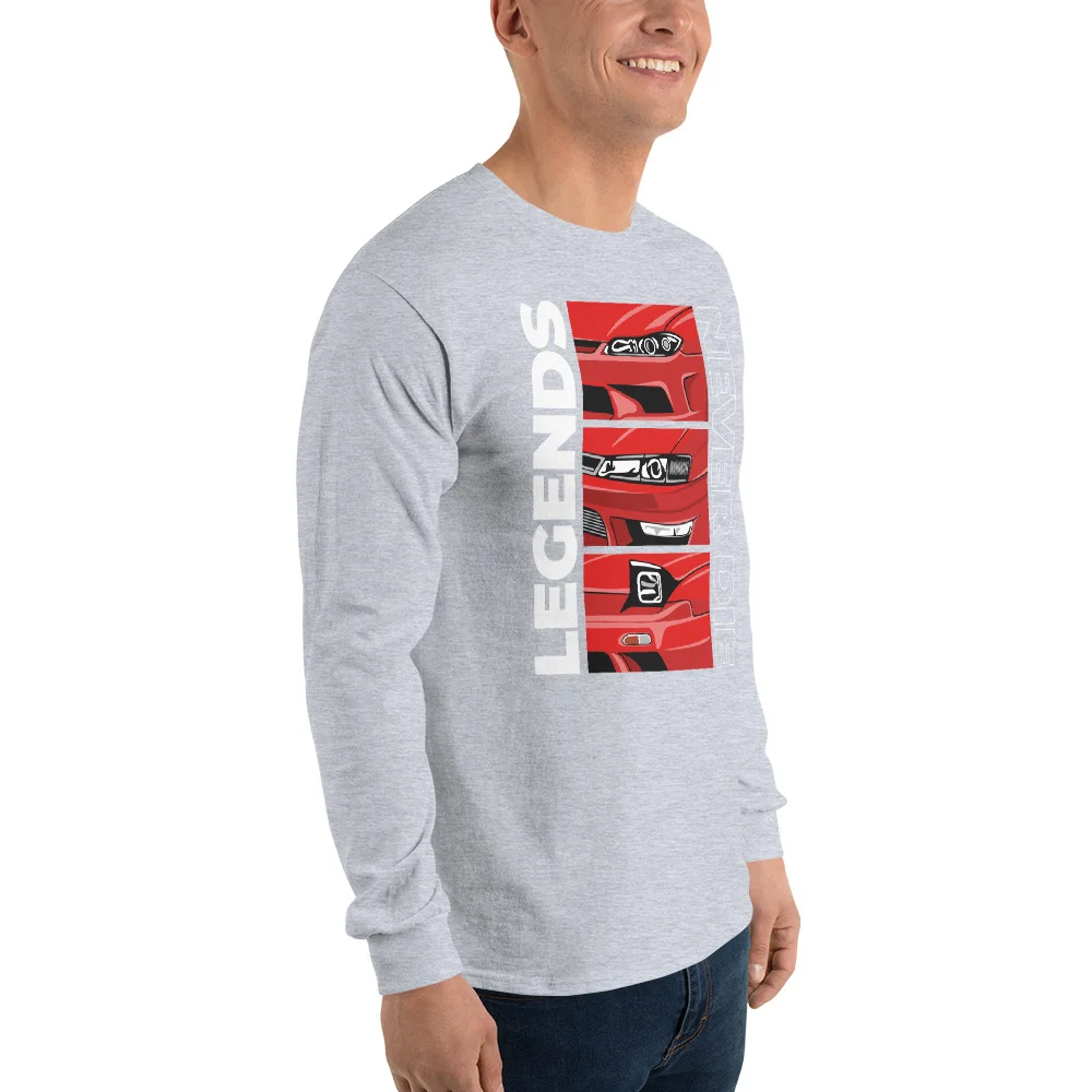 Nissan Silvia 240sx s13 s14 s15 Men’s Long Sleeve Shirt - Image 74