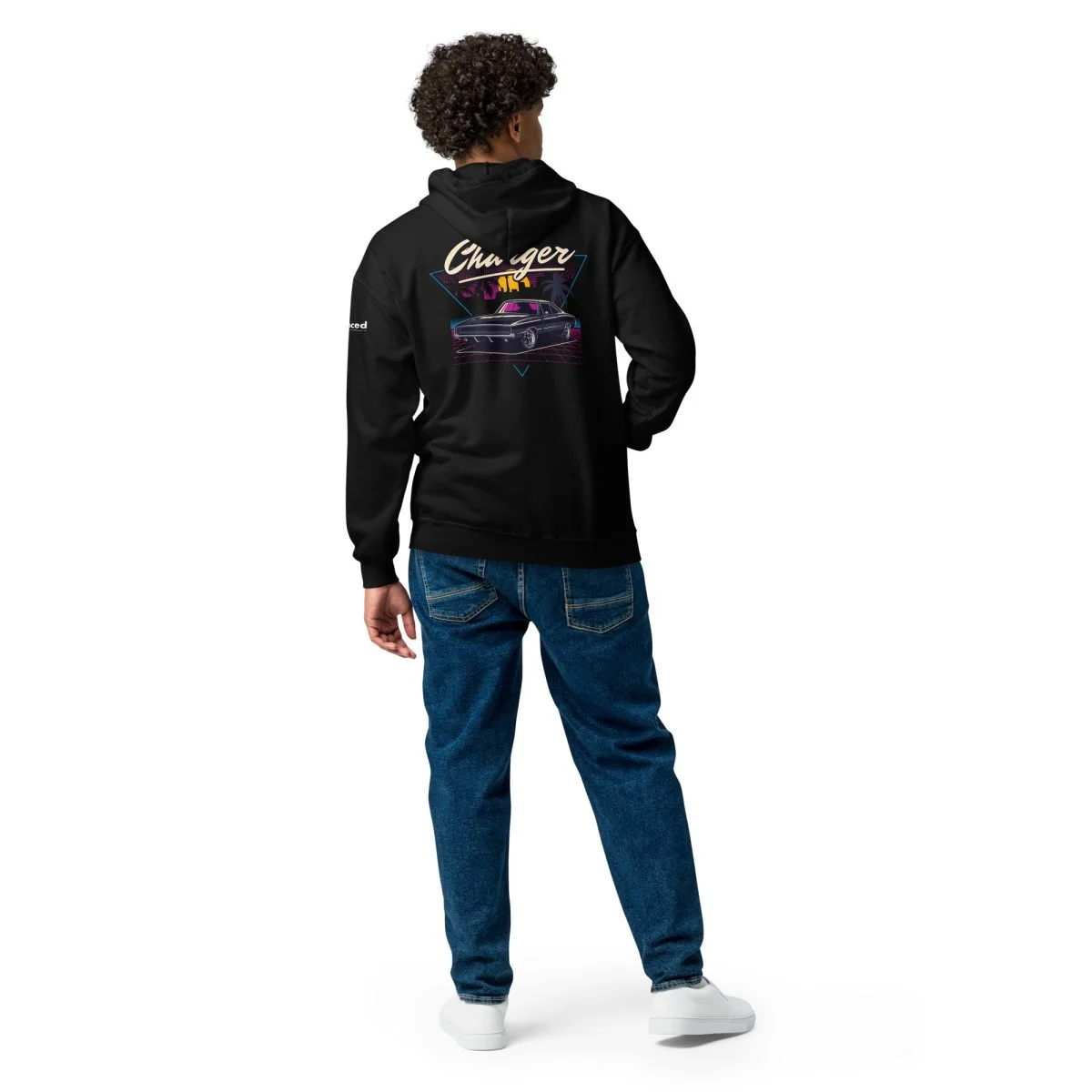 1970 Dodge Charger Unisex Zip Hoodie - Heavy Blend - Image 7