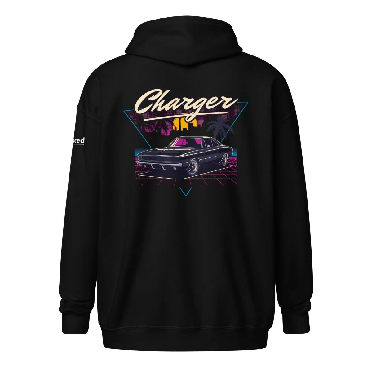 1970 Dodge Charger Unisex Zip Hoodie - Heavy Blend - Image 32