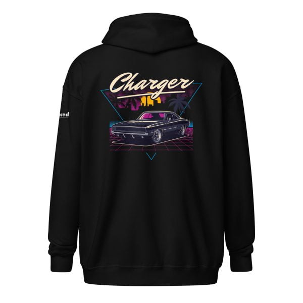 1970 Dodge Charger Unisex Zip Hoodie - Heavy Blend
