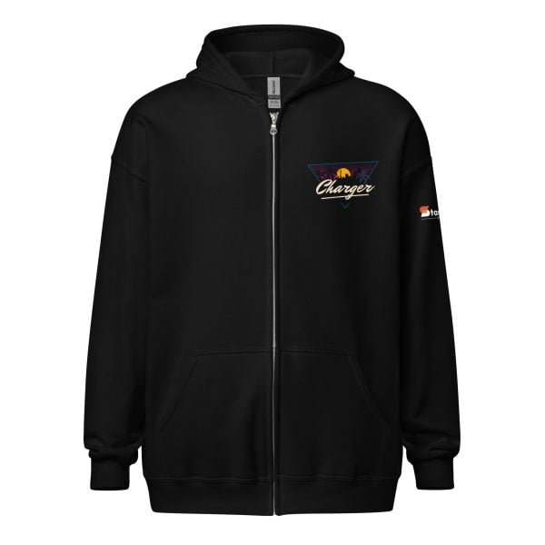 1970 Dodge Charger Unisex Zip Hoodie - Heavy Blend