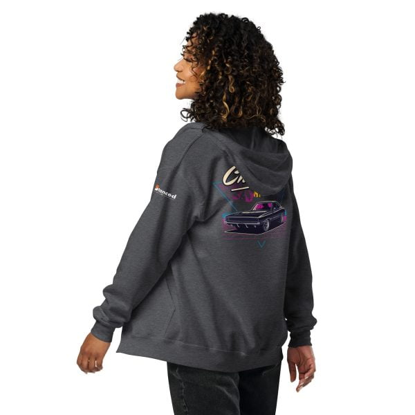 1970 Dodge Charger Unisex Zip Hoodie - Heavy Blend