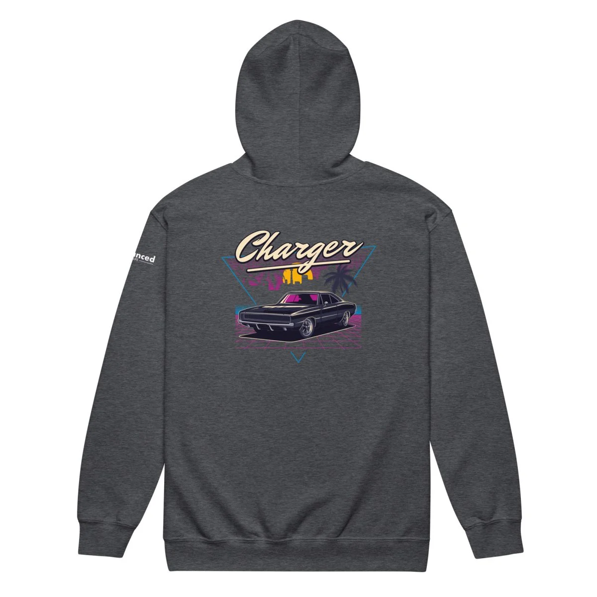 1970 Dodge Charger Unisex Zip Hoodie - Heavy Blend - Image 21