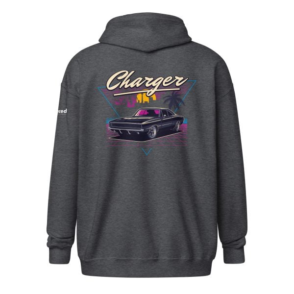 1970 Dodge Charger Unisex Zip Hoodie - Heavy Blend