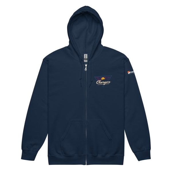 1970 Dodge Charger Unisex Zip Hoodie - Heavy Blend