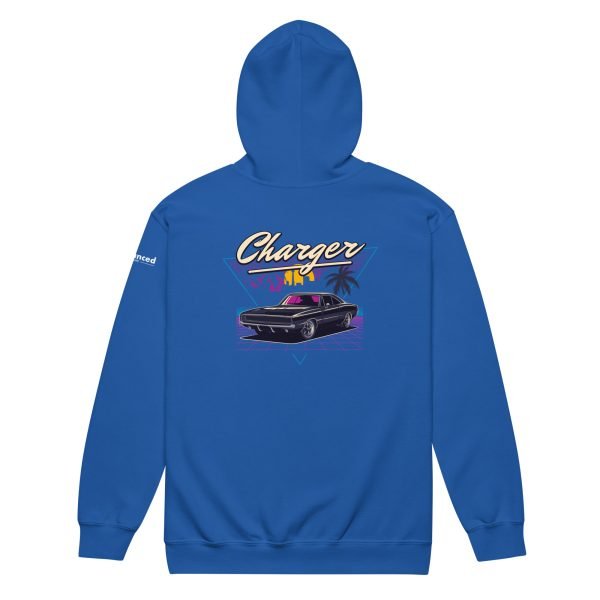 1970 Dodge Charger Unisex Zip Hoodie - Heavy Blend
