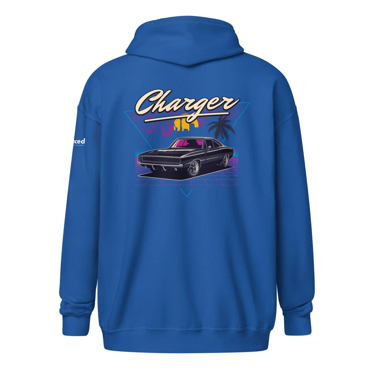 1970 Dodge Charger Unisex Zip Hoodie - Heavy Blend - Image 41