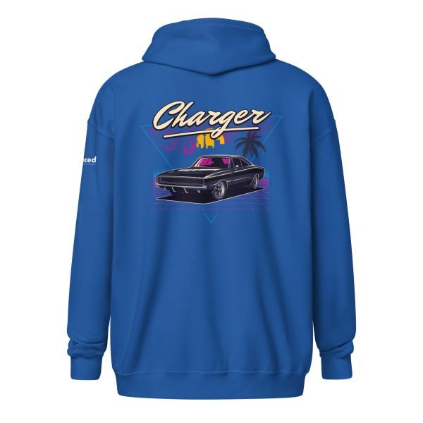 1970 Dodge Charger Unisex Zip Hoodie - Heavy Blend