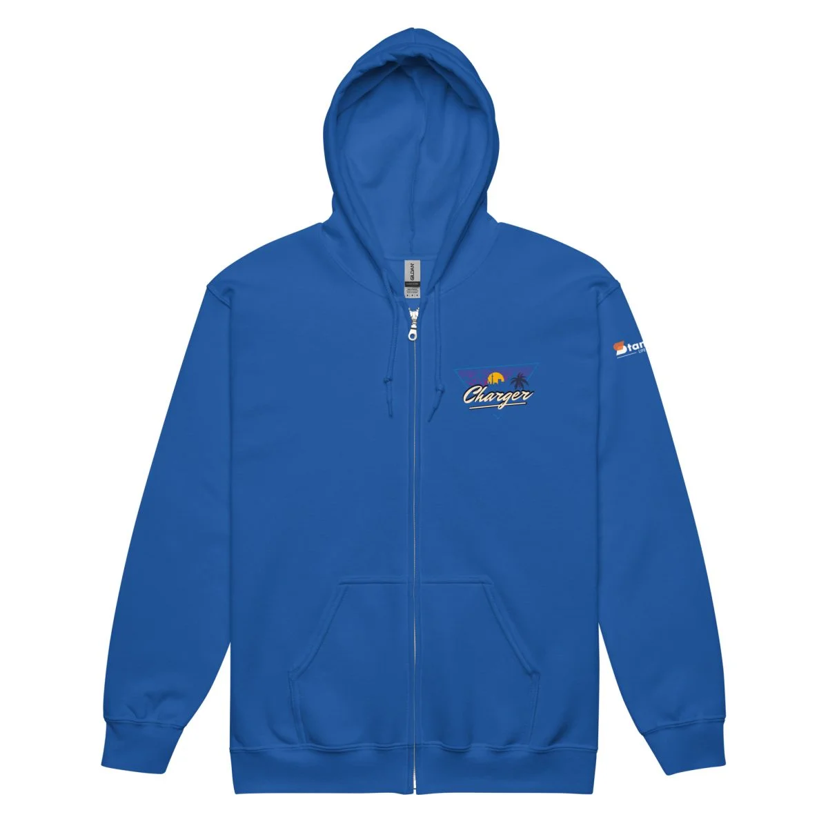 1970 Dodge Charger Unisex Zip Hoodie - Heavy Blend - Image 26