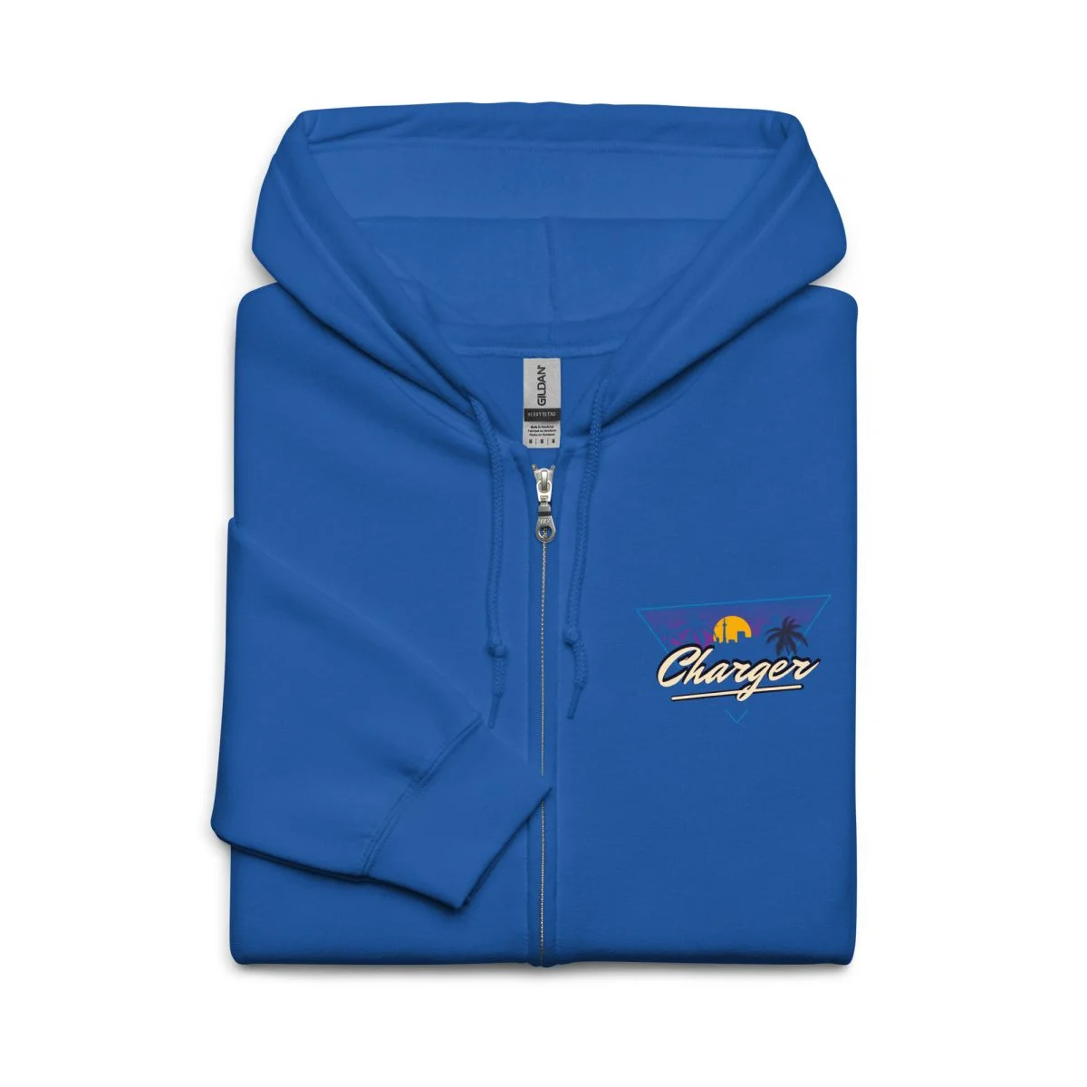 1970 Dodge Charger Unisex Zip Hoodie - Heavy Blend - Image 27
