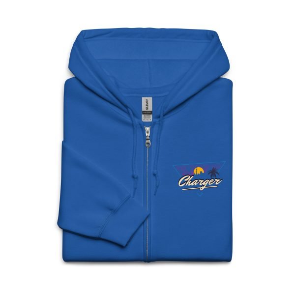 1970 Dodge Charger Unisex Zip Hoodie - Heavy Blend