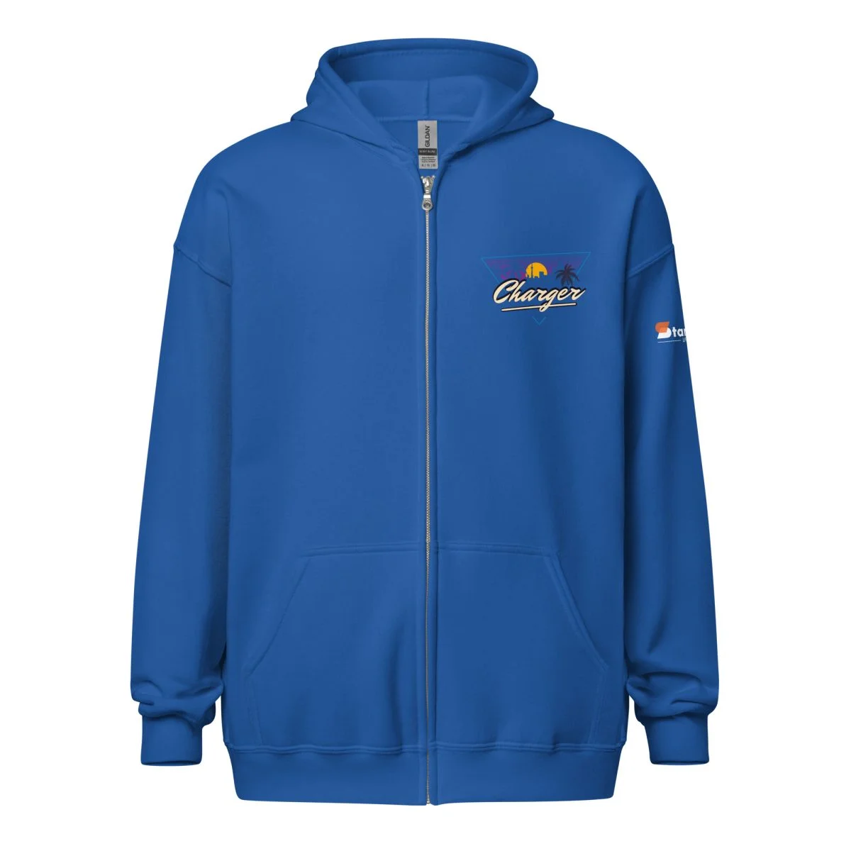 1970 Dodge Charger Unisex Zip Hoodie - Heavy Blend - Image 40