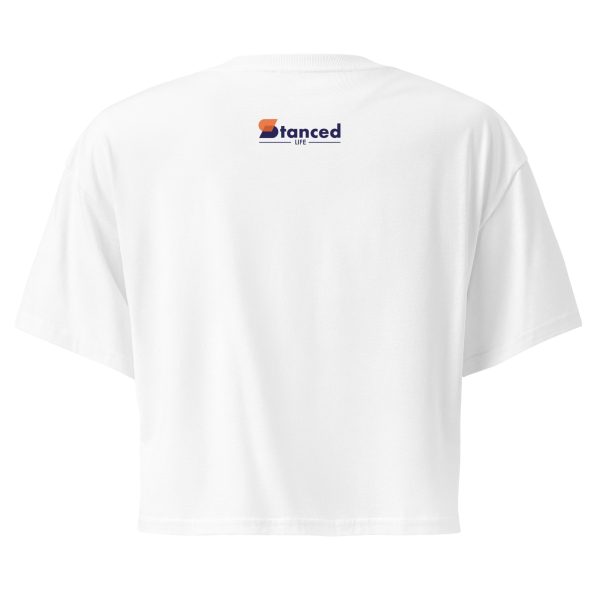 Blue GS300 Generations Women’s White Crop Top